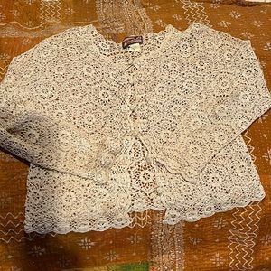 Vintage April Cornell crochet top.